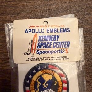 Apollo Emblems Kennedy Space Center Patches